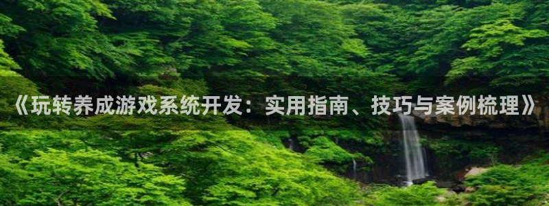 沐鸣2代理：《玩转养成游戏系统开发：实用指南、技巧与案例梳理》
