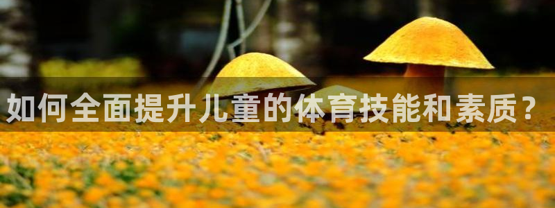 77体育app下载官网：如何全面提升儿童的体育技能和素质？