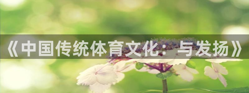77体育官网：《中国传统体育文化：与发扬》