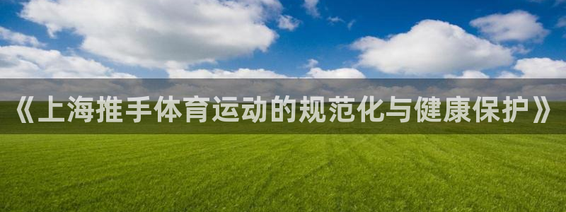 77体育官网：《上海推手体育运动的规范化与健康保护》